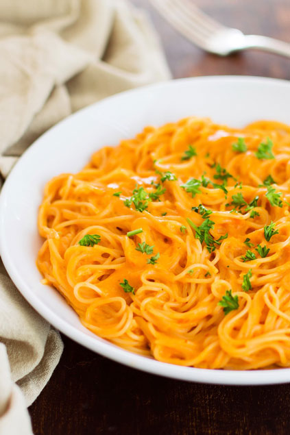 Roasted Red Pepper Pasta from Go Dairy Free