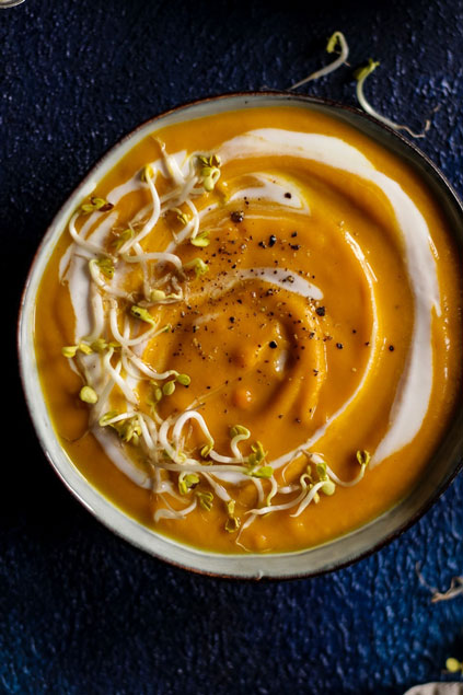 Happy Kitchen's Sweet Potato Soup with Red Lentils