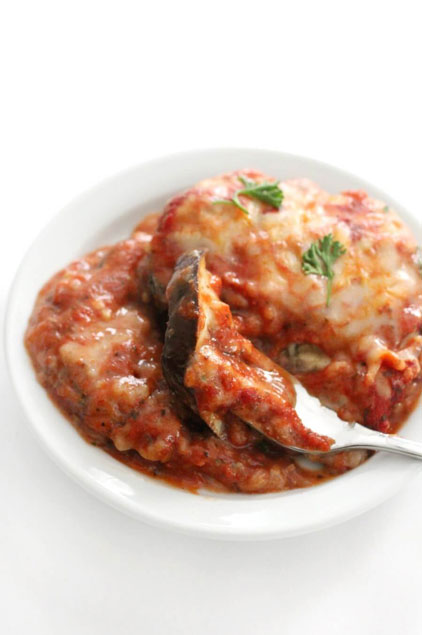 Easy Vegan Eggplant Parmesan by Strength and Sunshine