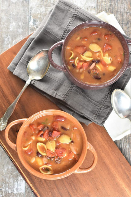 Vegan Pasta e Fagioli on Watch Learn Eat