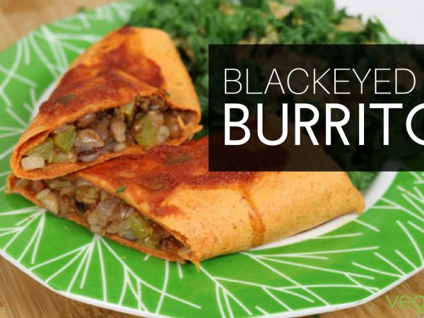 Healthy burritos recipe: vegan blackeyed pea burritos from The Plant-Based Diet Meal Plan cookbook by @heathernicholds C.H.N.