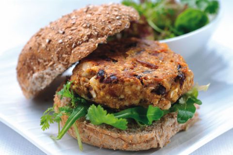 Baked Falafel Burger