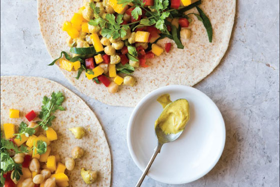 Curried Chickpea Wrap