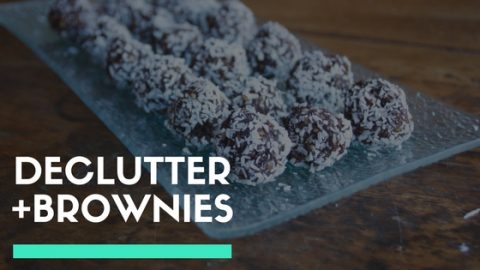 Kitchen declutter checklist + Healthy vegan brownie recipe
