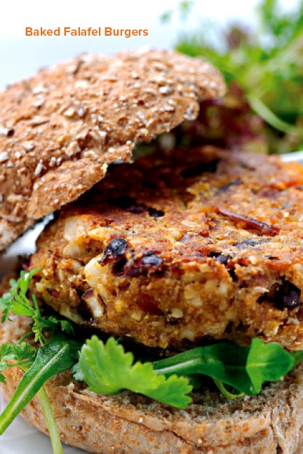 Baked Falafel Burgers