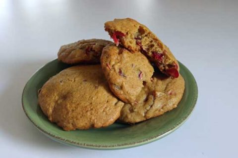 Fresh Cranberry Cookies || Healthy Vegan Holiday Recipe