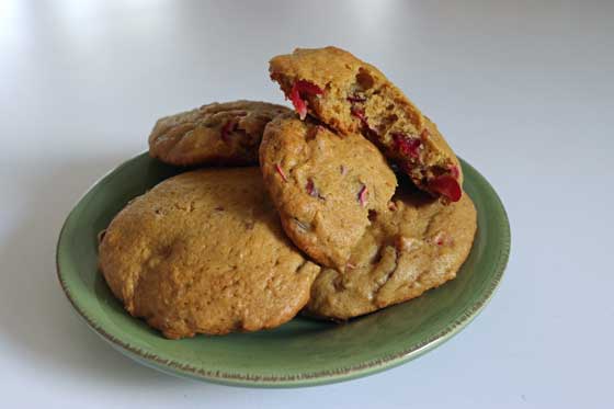 Fresh Cranberry Cookies || Healthy Vegan Holiday Recipe