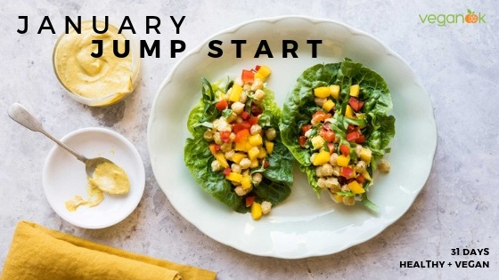 January Jump Start Vegan Meal Plan Calendar