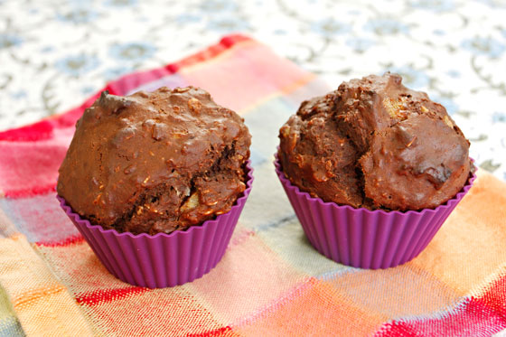 Cocoa-Banana Cupcakes