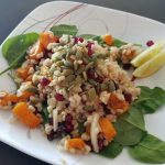 Healthy Vegan Pomegranate Barley Salad Recipe