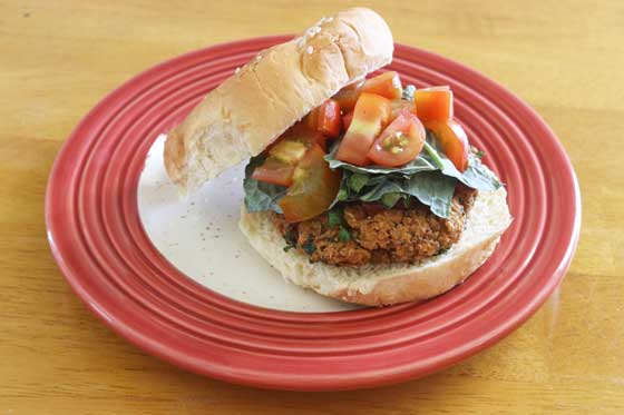 Quinoa Lentil Chipotle Burgers