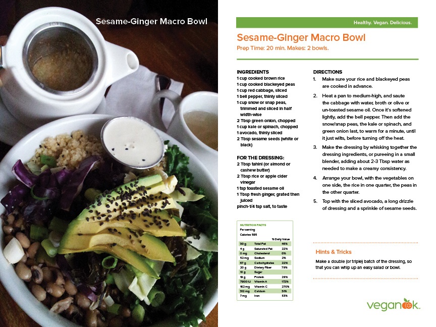 Sesame-Ginger Macro Bowl