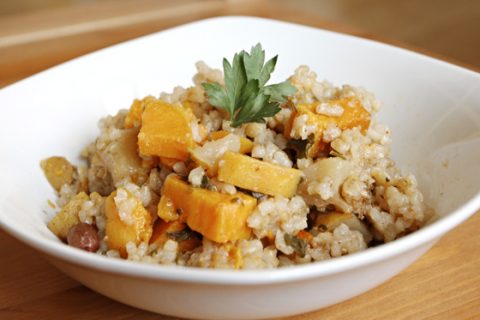 Spiced Pear & Sweet Potato Casserole