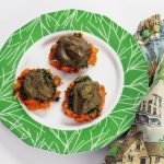 Vegan sweet potato nests - savory holiday brunch recipe