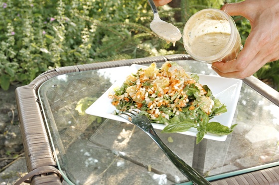 Peach White Balsamic Dressing - veganook