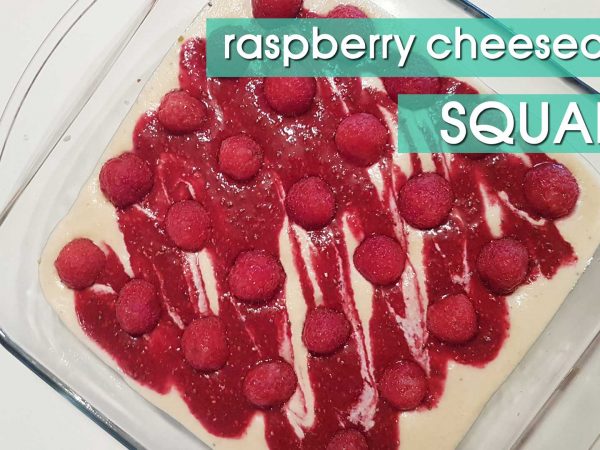 Vegan Raspberry Cheesecake Squares, from Tess Challis' Vegan Mediterranean Cookbook