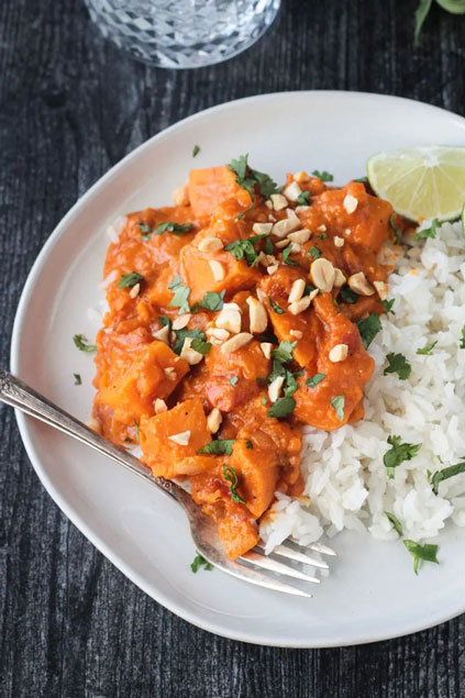 Thai Sweet Potato Curry on Veggie Inspired